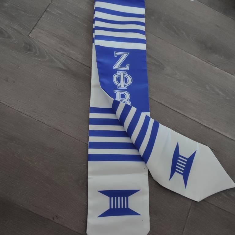 Zeta Phi Beta Sorority Graduation Stole (reversible)