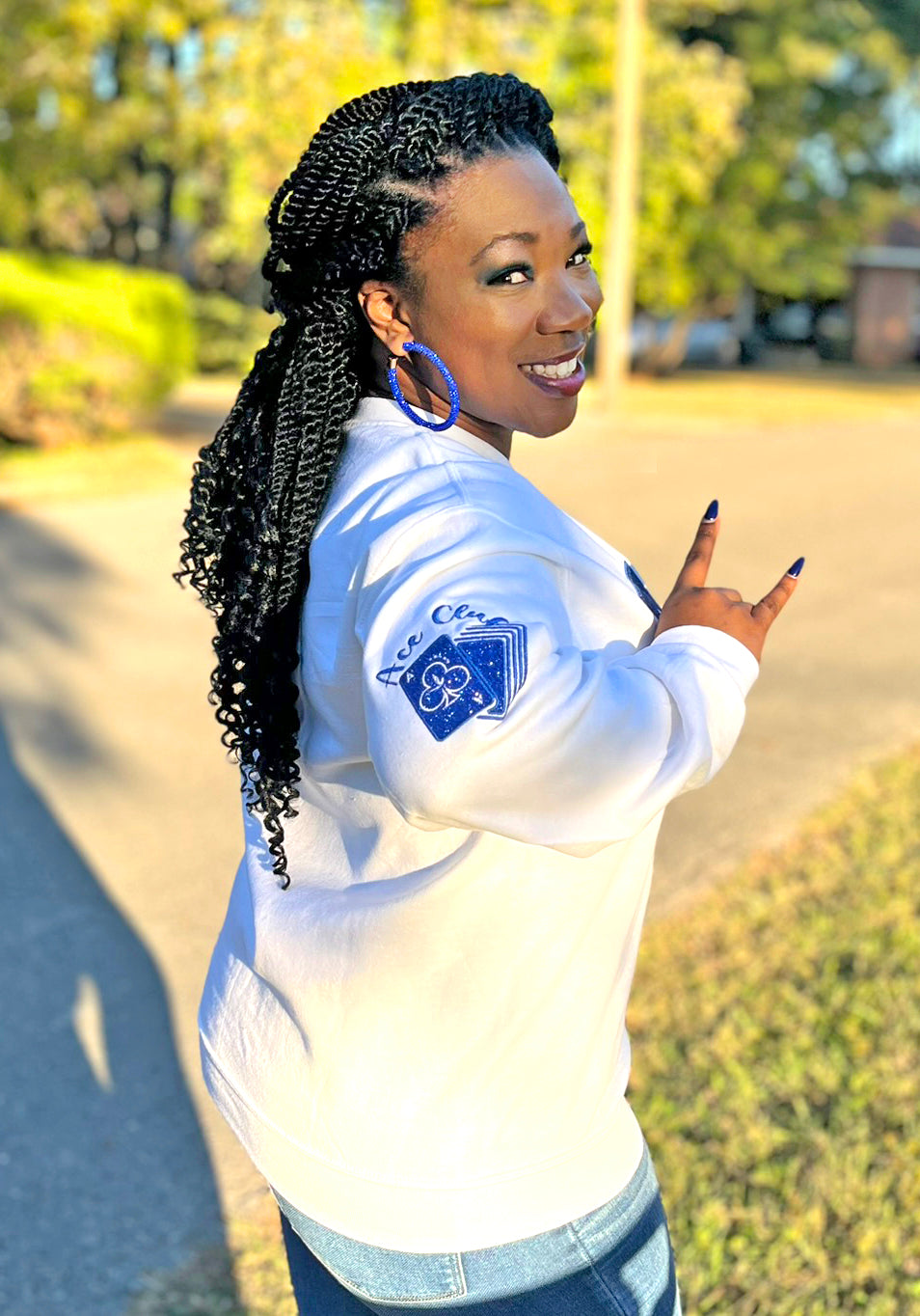 Zeta Glitter Crewneck Sweatshirt