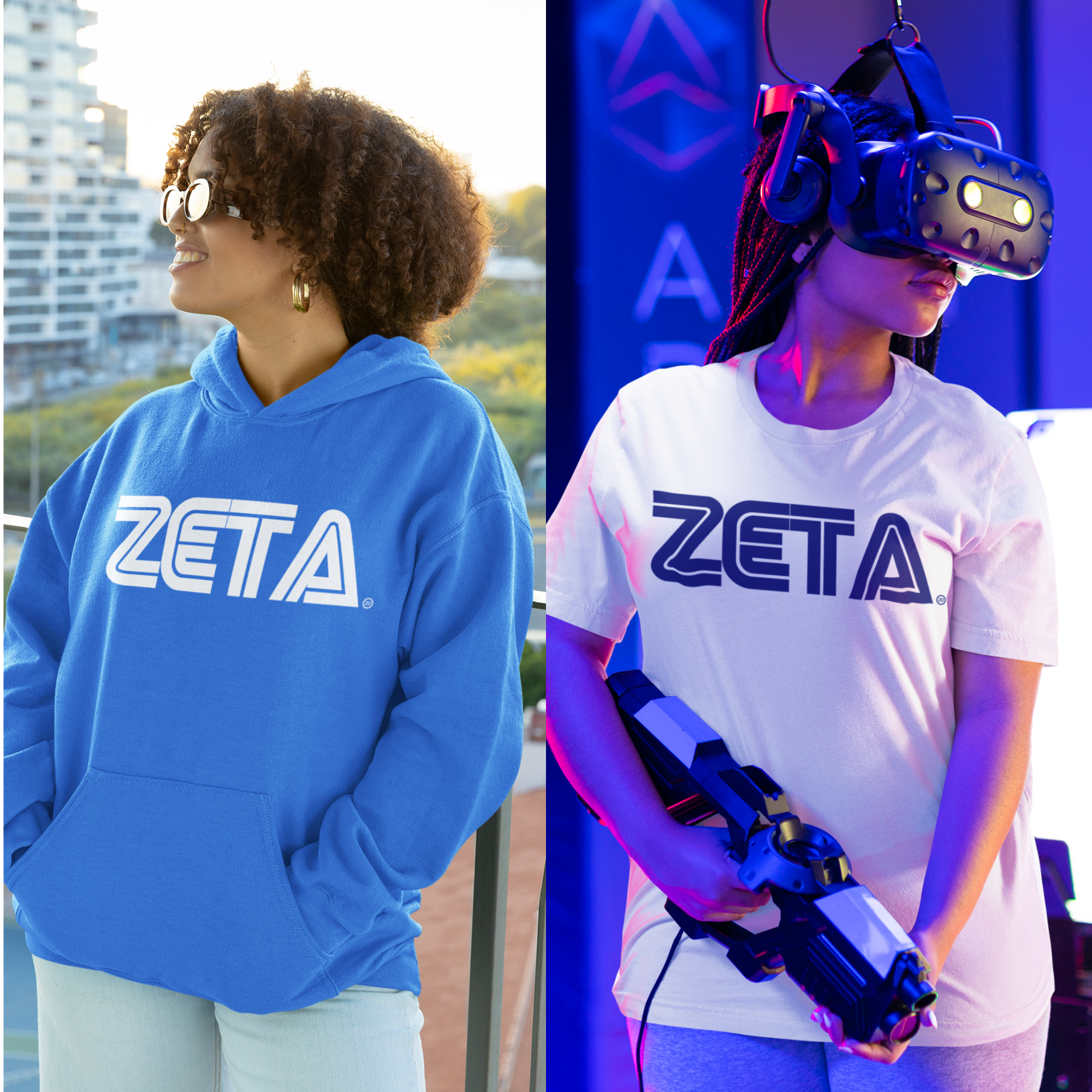 Zeta Phi Beta Retro Gamer Design T-Shirt & Hoodie – True Wave Apparel