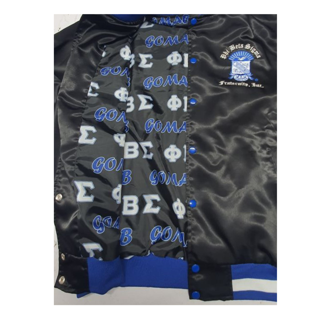 Phi Beta Sigma - Satin Bomber Jacket