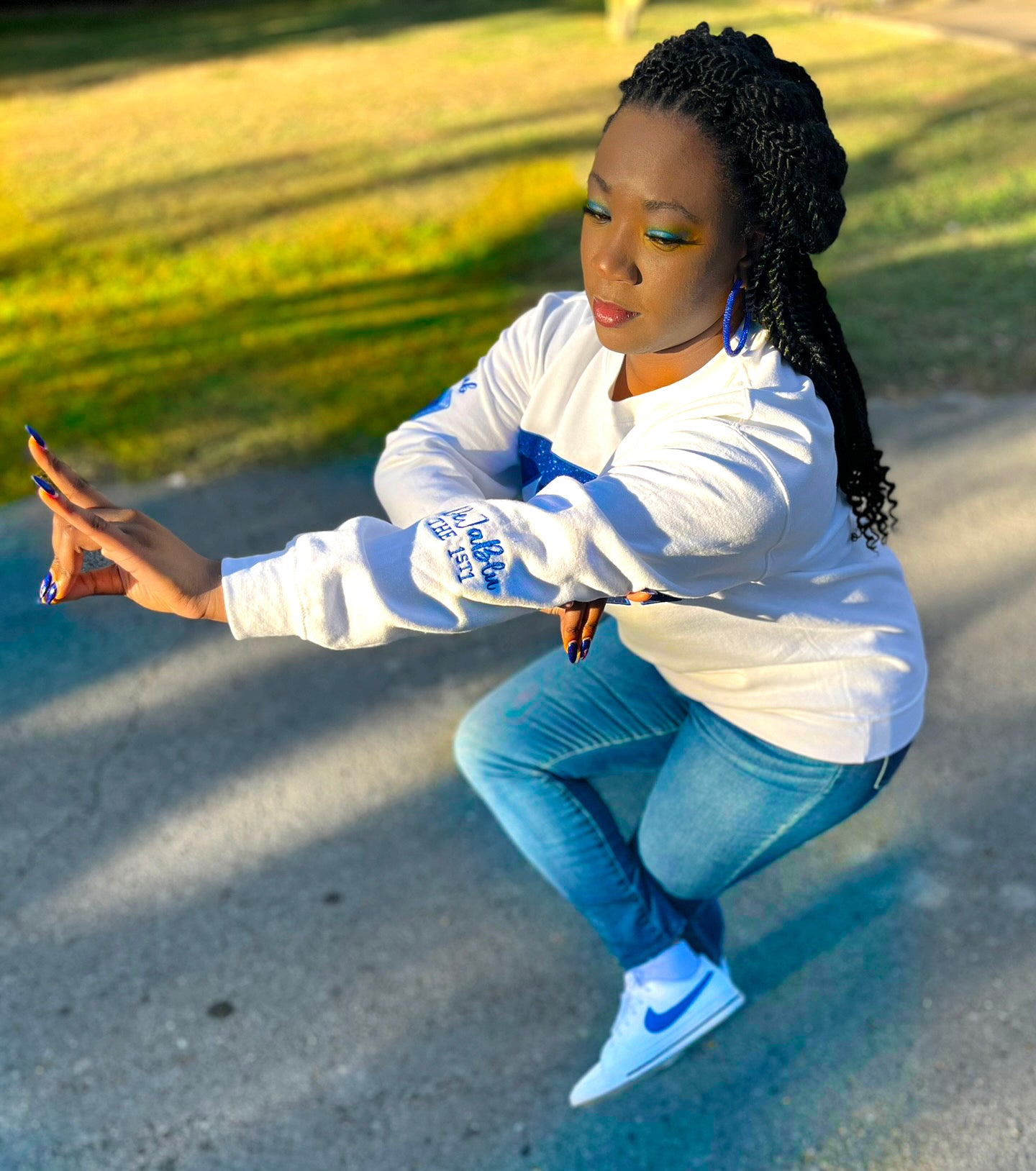 Zeta Glitter Crewneck Sweatshirt