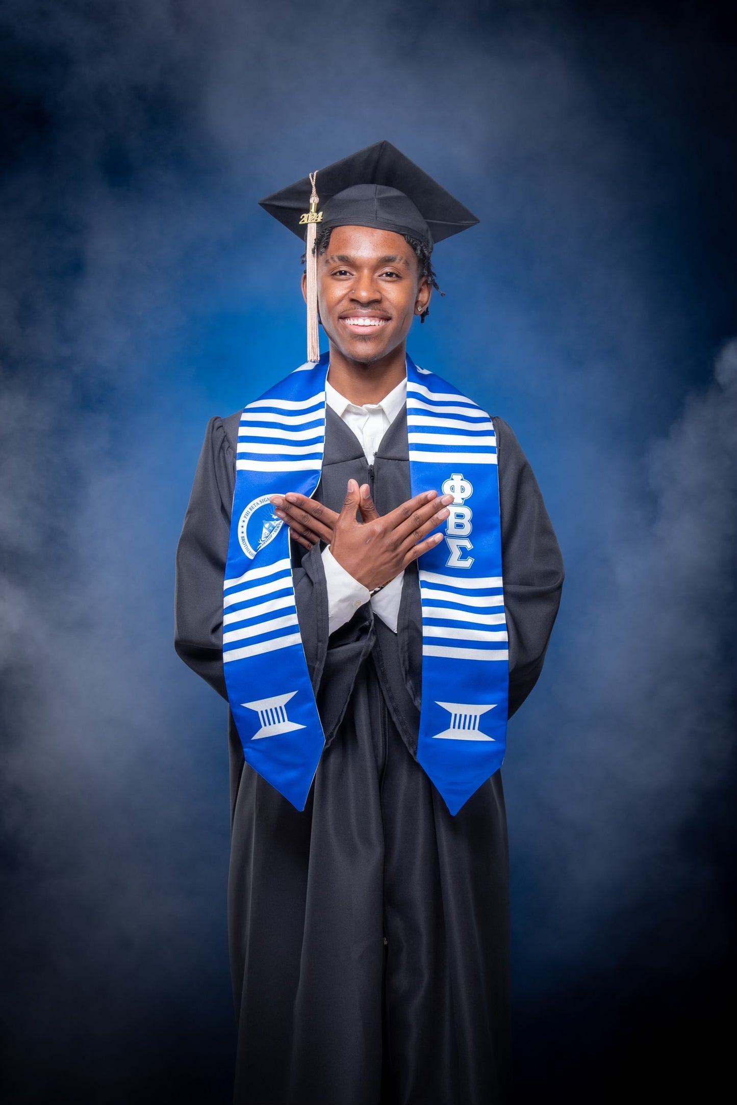 Phi Beta Sigma Graduation Stole (reversible)