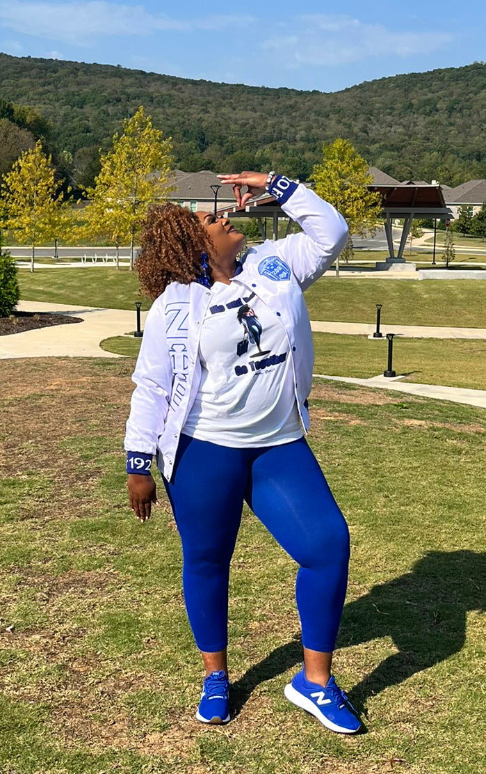 Zeta Phi Beta - Satin Bomber Jacket