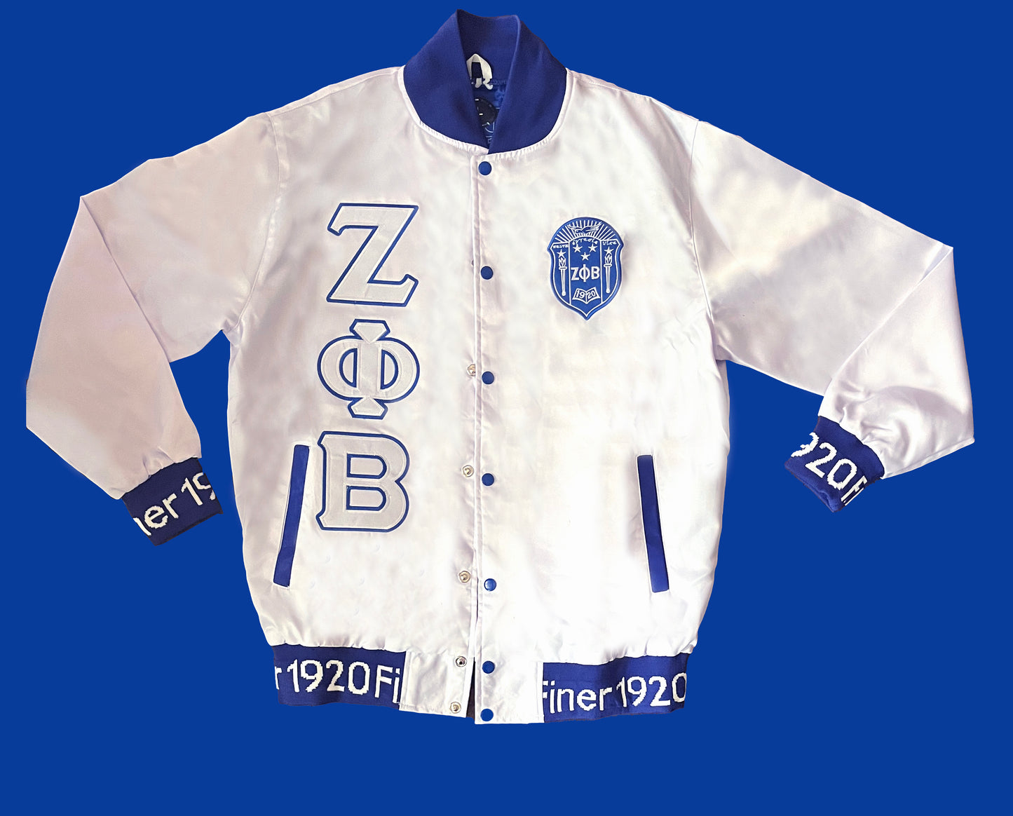 Zeta Phi Beta - Satin Bomber Jacket