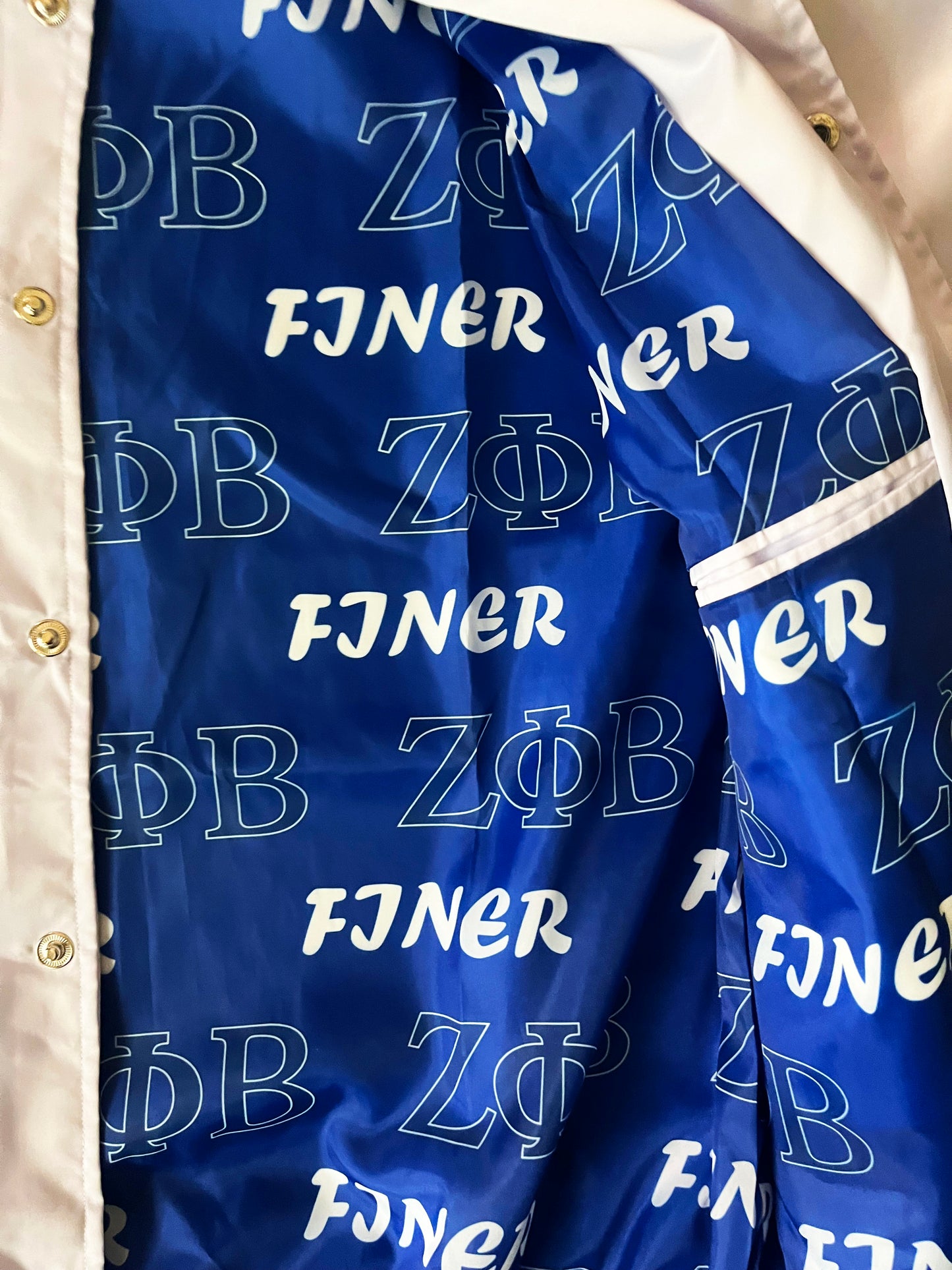 Zeta Phi Beta - Satin Bomber Jacket