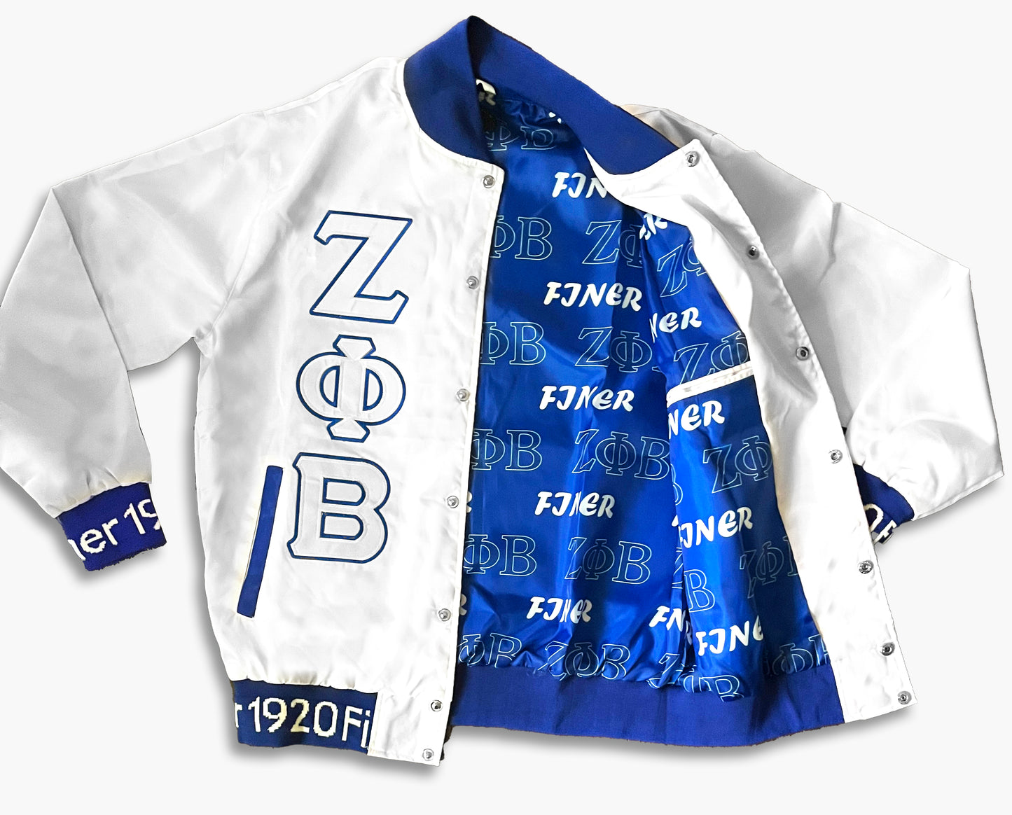 Zeta Phi Beta - Satin Bomber Jacket